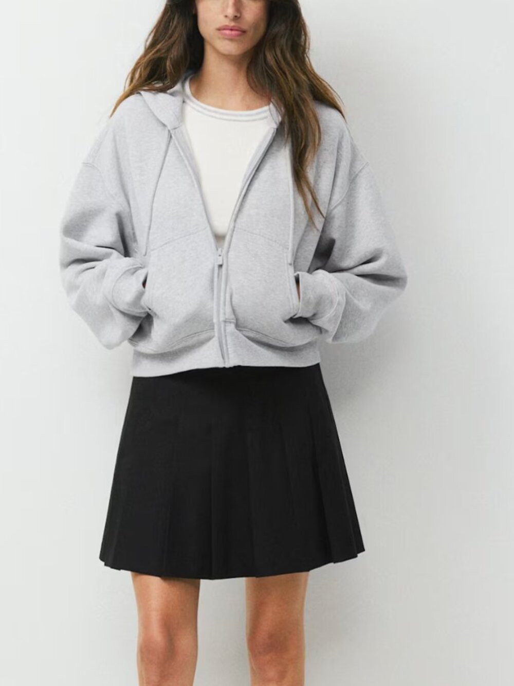 Aritzia Sunday Olive Micro Pleated Skirt